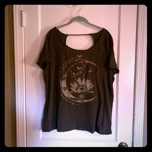 Lucky Brand lotus moon tshirt